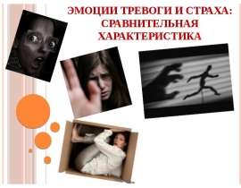 Эмоции тревоги и страха: сравнительная характеристика