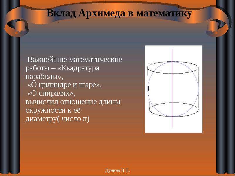 Проект архимед 6 класс