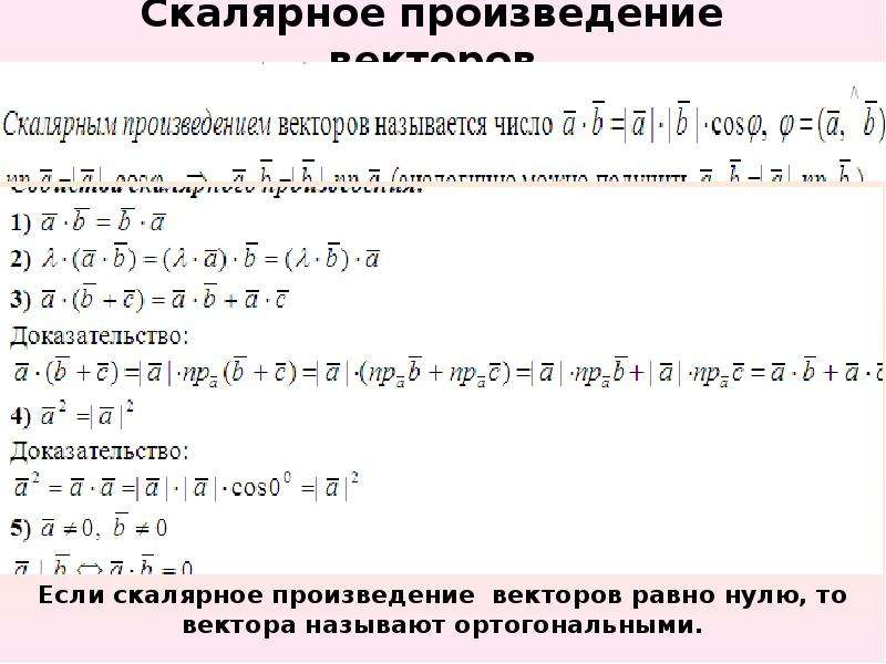 Найдите скалярное произведение векторов а и б