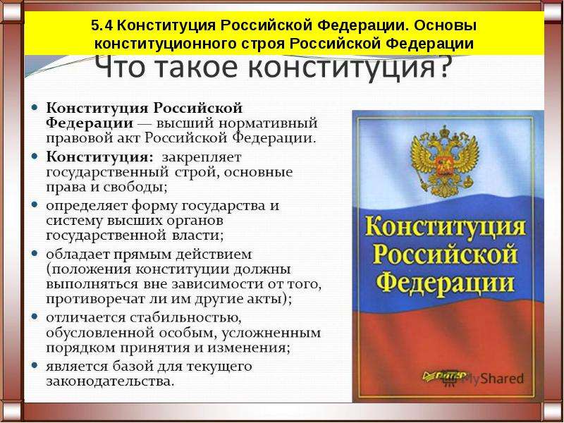 План урока конституционное право 10 класс