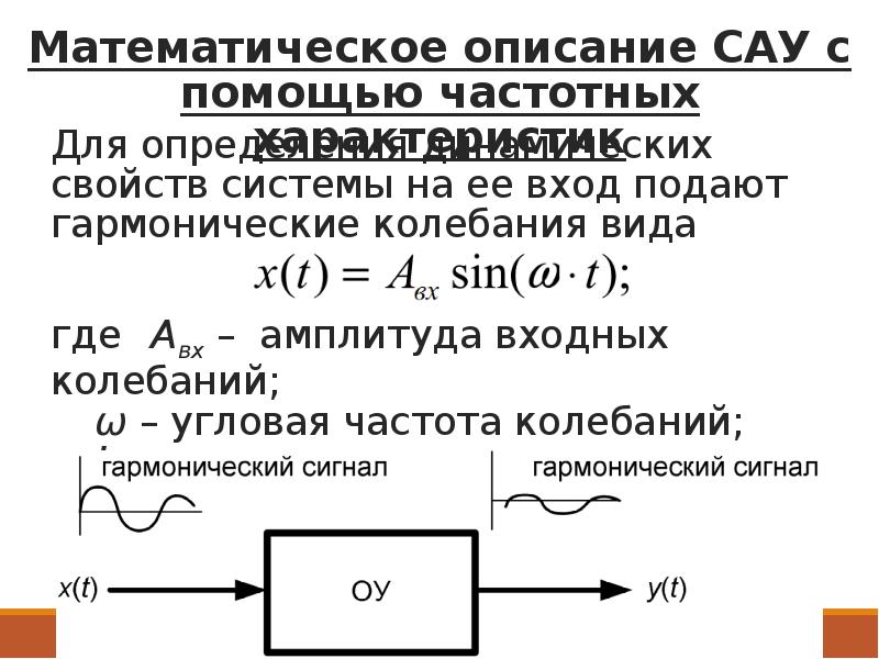 Математическое описание