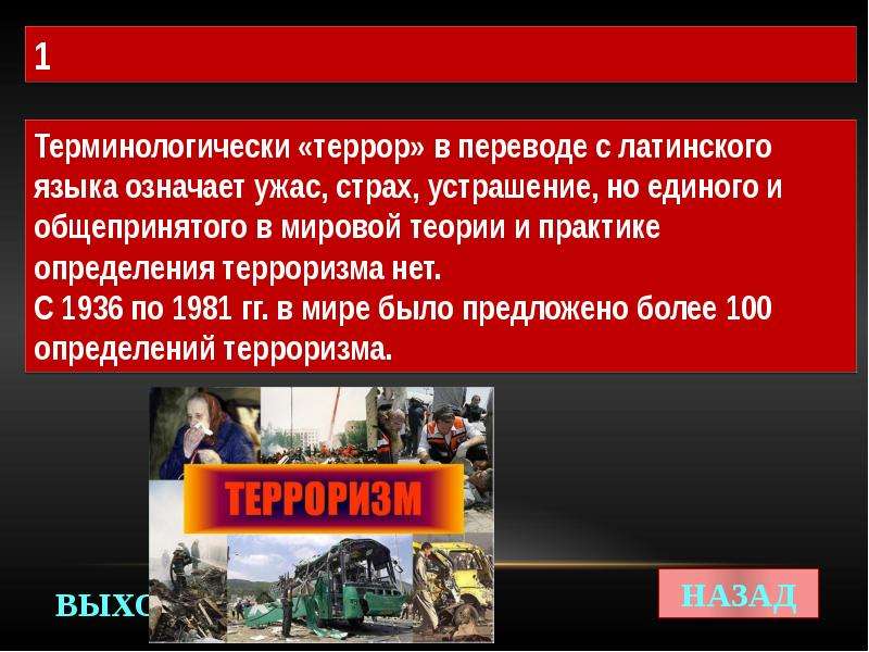 Терроризм определение в законе. Террор в переводе с латинского. Борьба с терроризмом презентация.