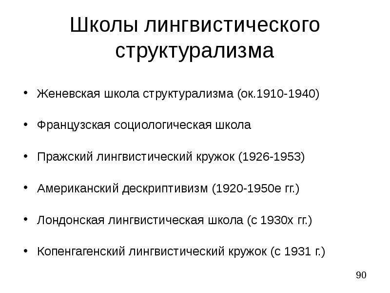 Женевская лингвистическая школа презентация