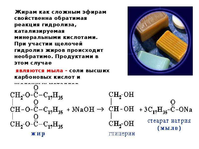 Сложные эфиры и жиры презентация 9 класс