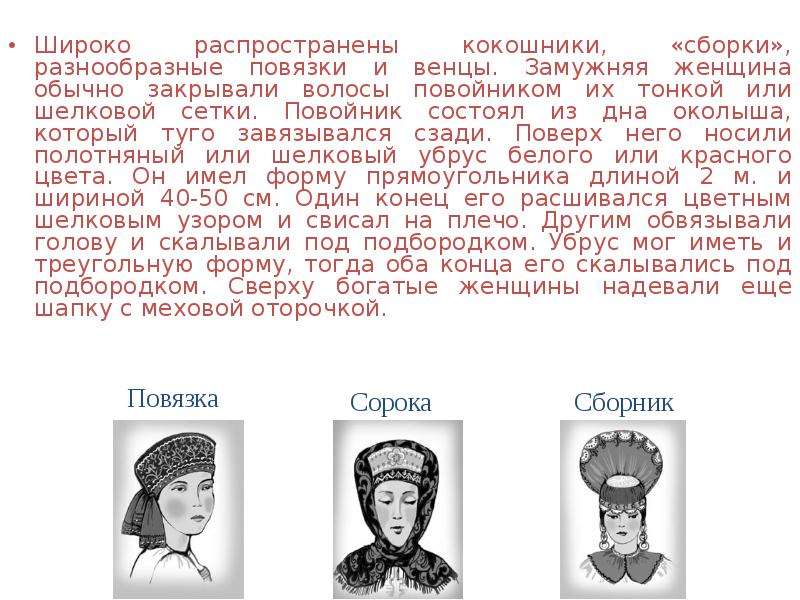 Презентация история русского народного костюма