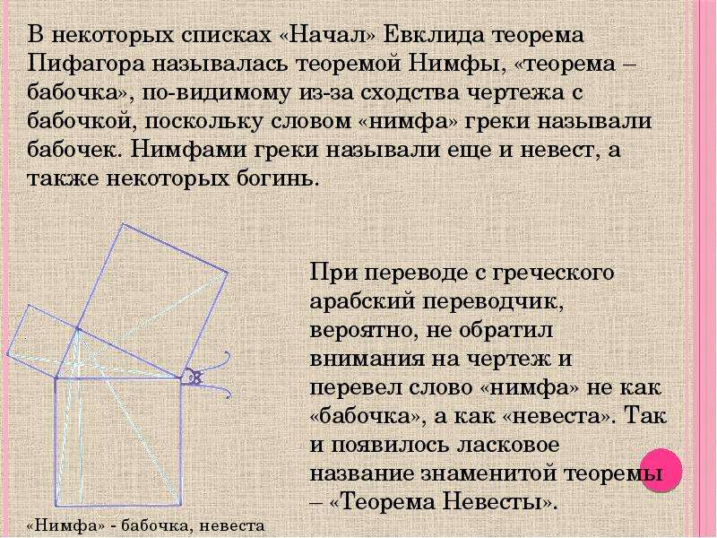 Евклид пифагор или ферма кроссворд. Теорема Пифагора. Евклид теорема Пифагора. Доказательство теоремы Пифагора. Названия теоремы Пифагора.