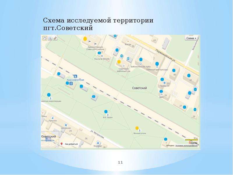 Работа пгт советский. Территория для посёлка городского типа. Исследуемая территория. Давление газа на территории поселка городского типа.