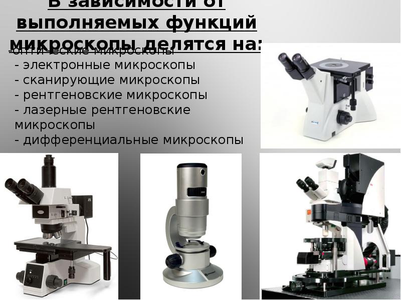 Функции которые выполняет микроскоп