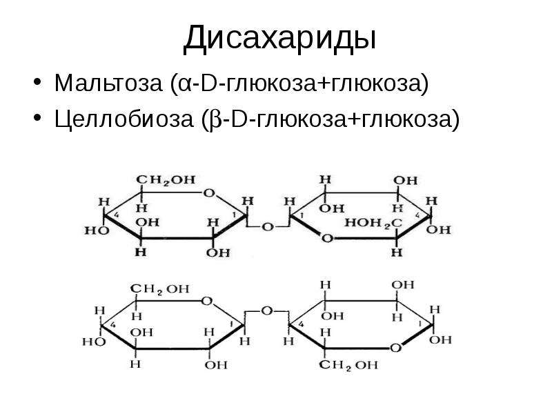 Схема образования целлобиозы