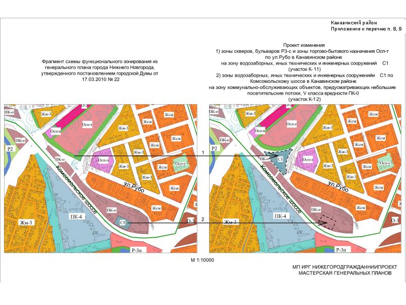 План застройки нижегородского района москвы