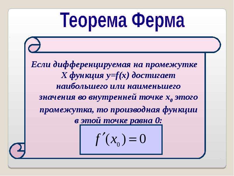 Производная расстояния. Теорема о дифференцируемости сложной функции. Дифференцируемая функция. Теорема ферма для дифференцируемых функций.