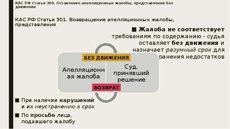 Оставление дела без движения. Оставление жалобы (представления) без движения. Оставление апелляционных жалобы, представления без движения. Жалоба для презентации. Статья 300.