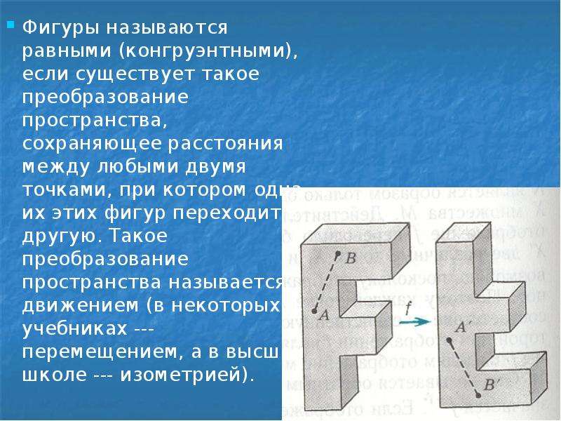 Геометрическая фигура перемещается в пространстве при преобразовании чертежа которое называется