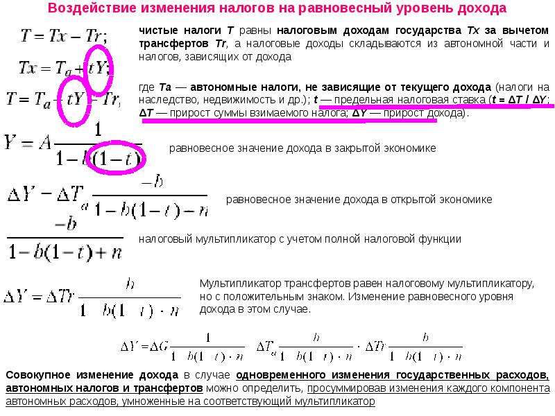 Как найти изменение. Равновесный уровень дохода. Равновесный уровень дохода в открытой экономике. Равновесный доход формула. Как найти равновесный уровень дохода.