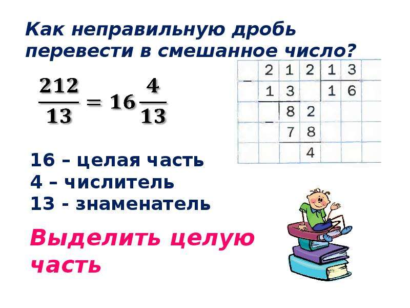 Перевести дробь в целое число. Как упростить дробь 5 класс. Неправильную дробь перевести в целую часть. Как перевести целое число в смешанную дробь. Упрощение неправильной дроби.