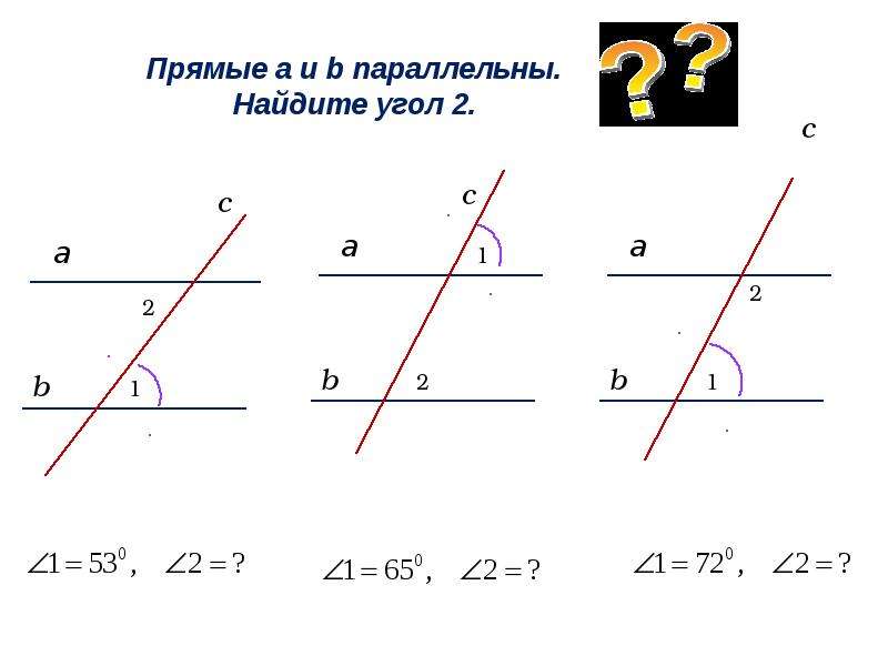 Как найти параллельные прямые