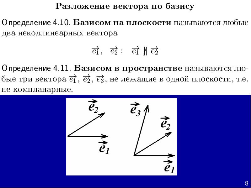 Запишите разложение векторов. Базис разложение вектора по базису. Базисные векторы. Разложение вектора по базису.. Разложение вектора в базисе. Разложение вектора на плоскости.