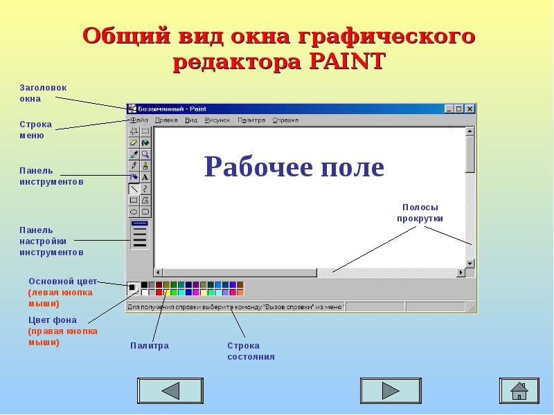 Проект по информатике 5 класс на тему графический редактор paint