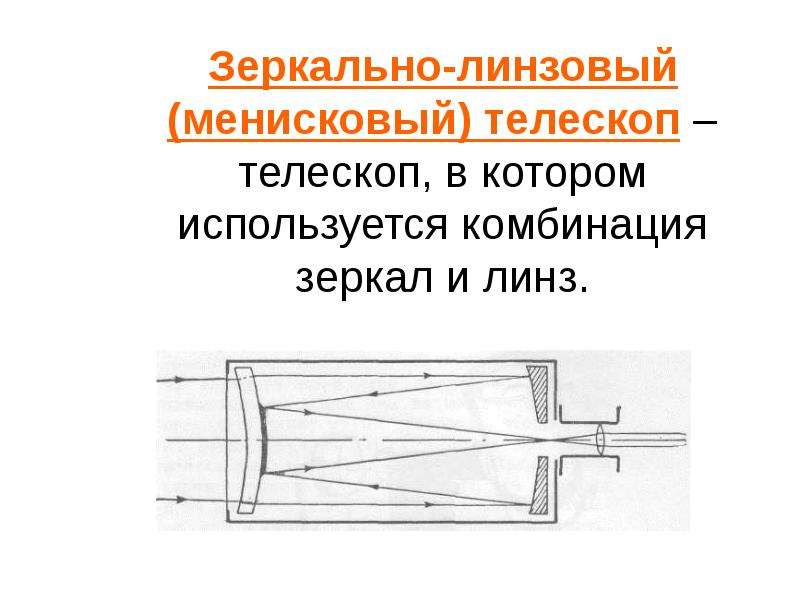 Оптическая схема максутова кассегрена