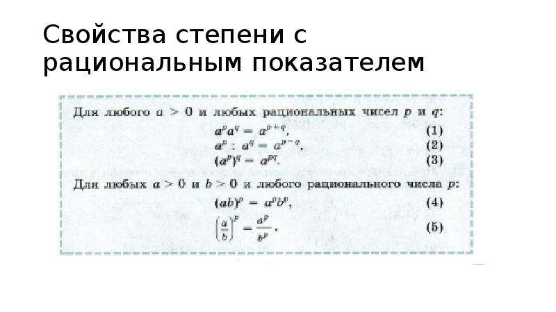 Свойства степени с действительным показателем. Свойства степеней с рациональным показателем формулы. Упрощение выражений со степенями с рациональным показателем.