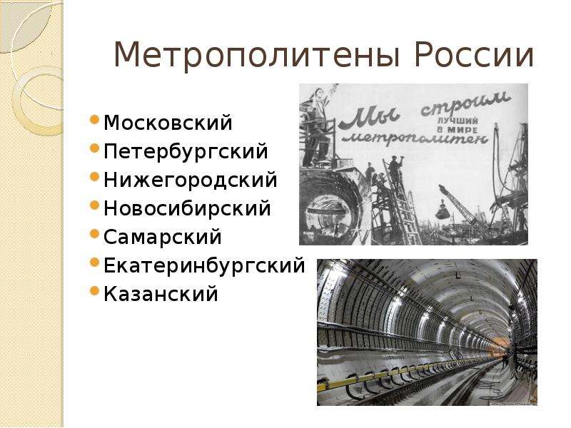 Метро в росси. Московское метро презентация.