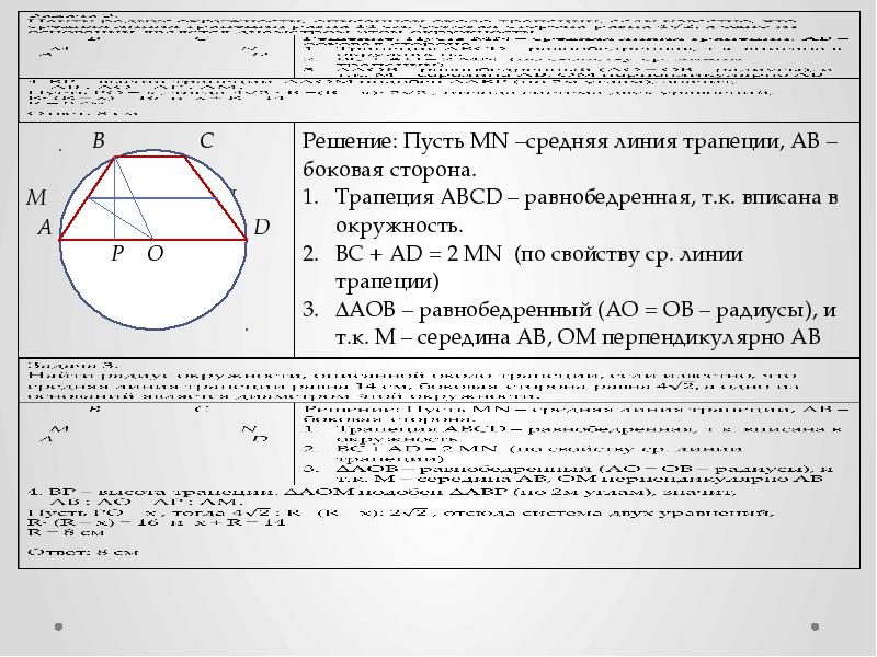 Трапеция вписанная в окружность. Свойства вписанной окружности. Трапеция вписанная в окружность свойства. Свойства вписанной и описанной окружности. Вписанная и описанная окружность в трапецию.