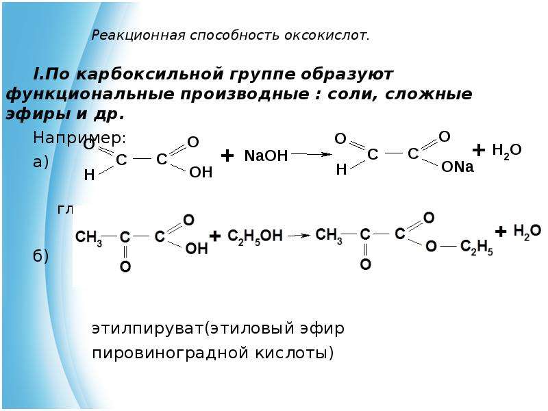 Схема образования этилацетата