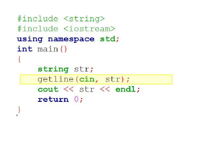 Std cin n. Include String.