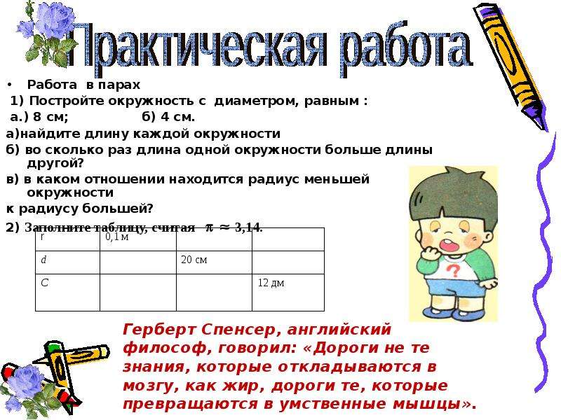 Практическая работа длина окружности ответы. Практическая работа длина окружности. Во сколько раз длина каждой окружности больше диаметра. Практическая работа 6 класс окружность длина окружности. Практическая работа длина окружности и площадь круга 6 класс.