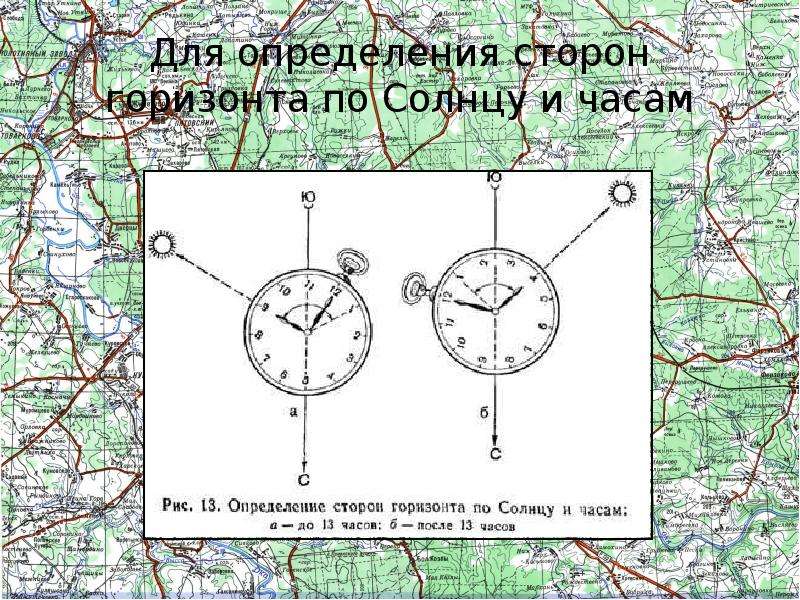 Карта подмосковья со сторонами света