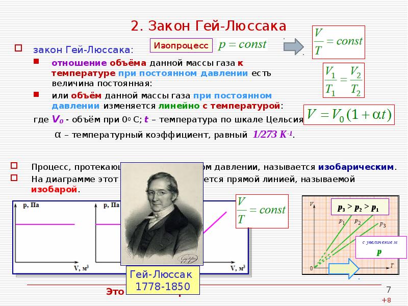 Работа газа при постоянном давлении. Идеальный ГАЗ гей-Люссака. Закон гей-Люссака изопроцесс. Закон гей-Люссака ГАЗ. Газовый закон гей-Люссака формулировка.