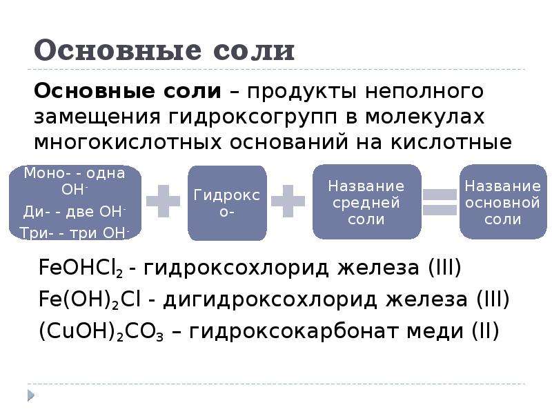 Формула средней соли. Основные соли это в химии определение. Основные соли. Получение основных солей. Основные соли примеры.