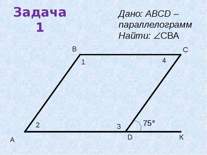 Используя рисунок найдите площадь параллелограмма abcd 10 12