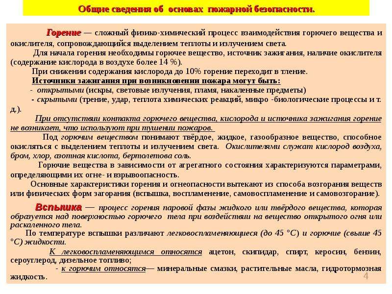 Для развития процесса горения необходимо. Горючие вещества. Для процесса горения необходимы.