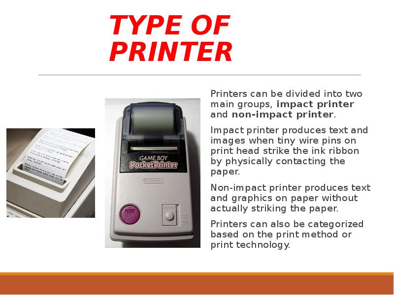 Types of printers