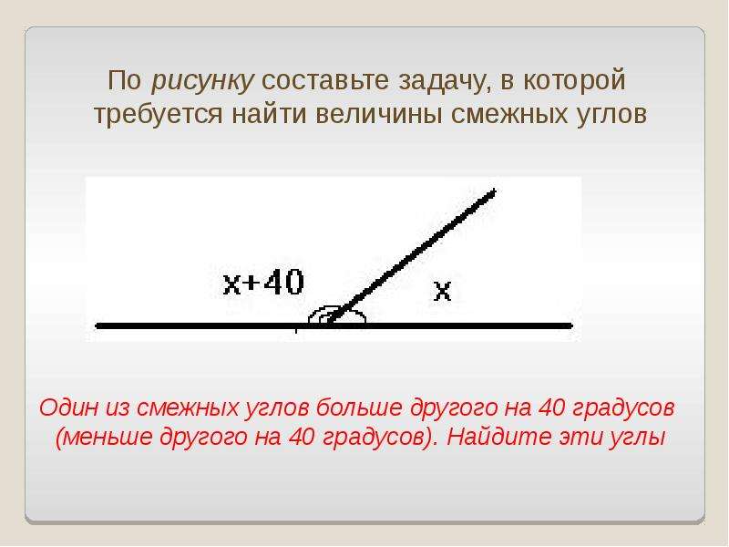 Смежные углы относятся как 1 2 найдите эти углы рисунок