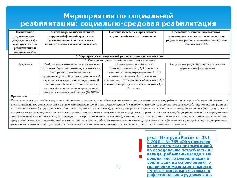 Индивидуальная программа социальной реабилитации