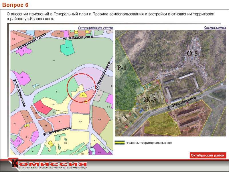 Проект о внесении изменений в правила землепользования и застройки