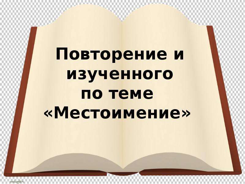 Повторение по теме местоимение 6 класс презентация