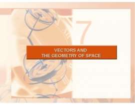 Vectors and the geometry of space