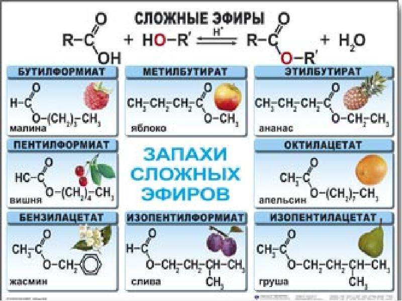 Сложные эфиры фото