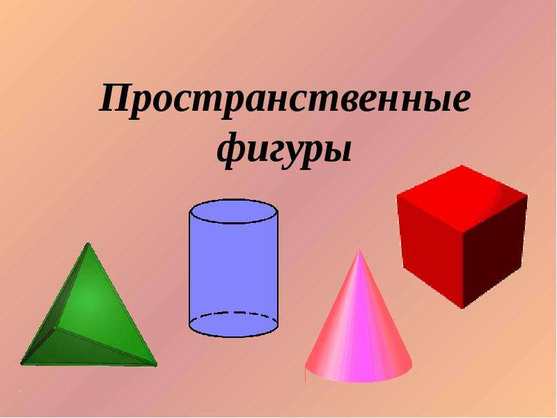 Пространственные фигуры презентация