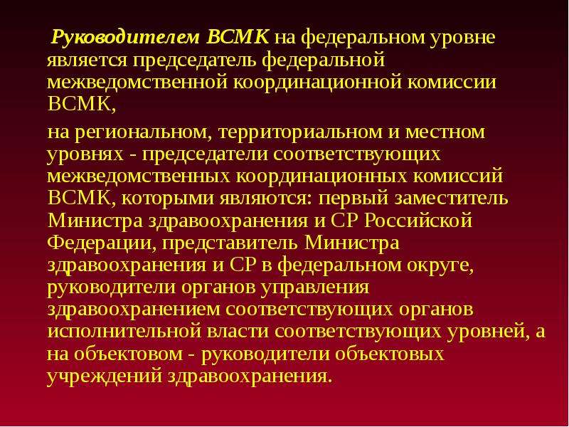 Уровни организации всмк