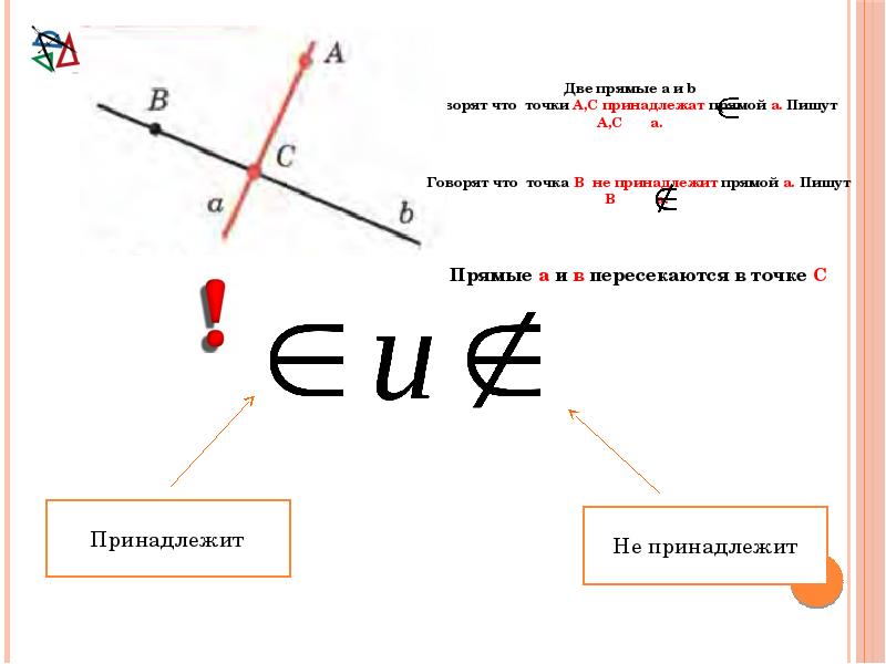 В какой точке прямой