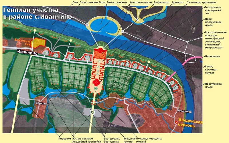 Карта прогулочного парка