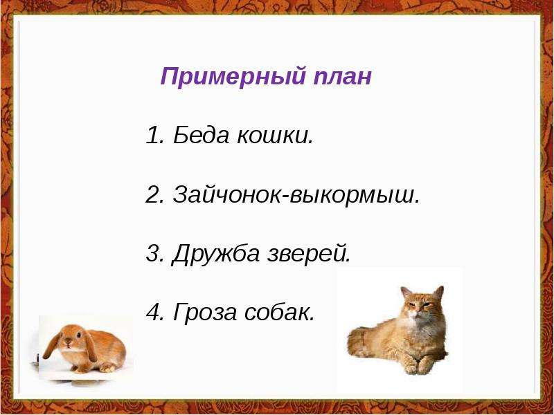 Кошкин выкормыш план