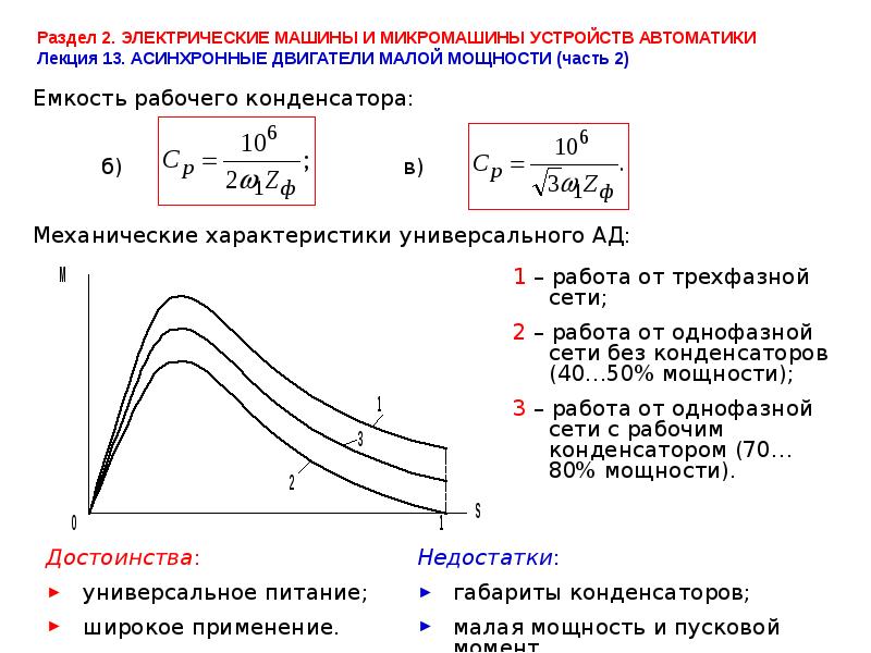 Электрических машин малой мощности