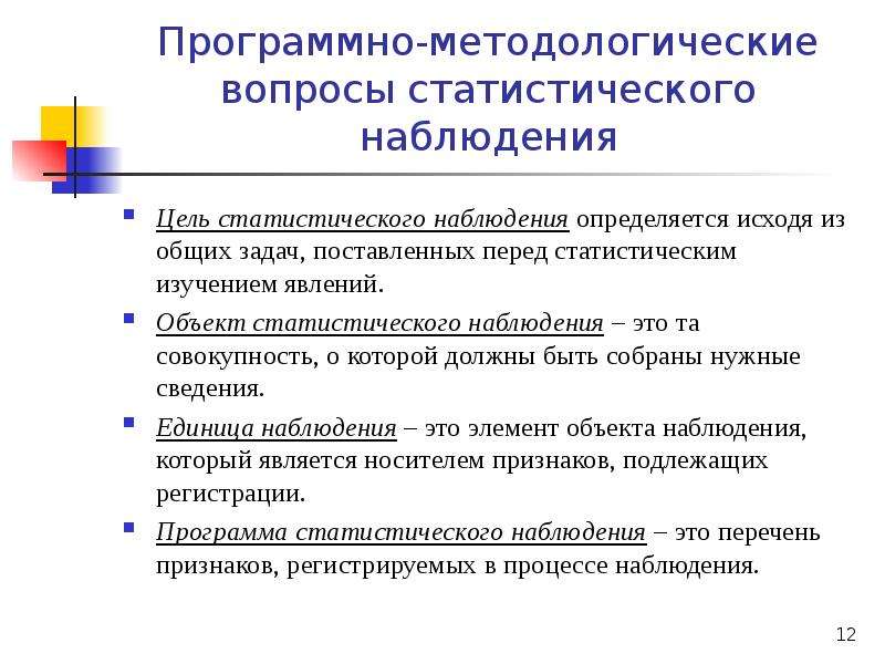 План статистического наблюдения пример