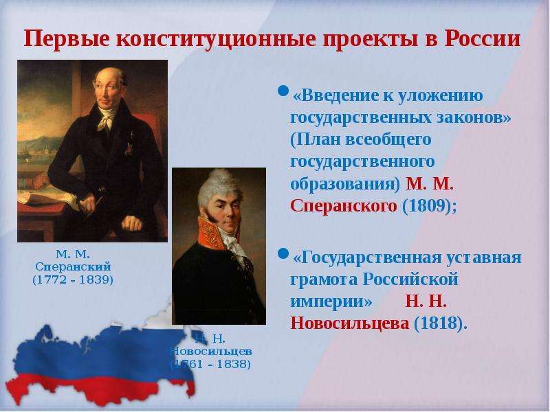 Проект русский конституции уставная грамота российской империи создан под руководством