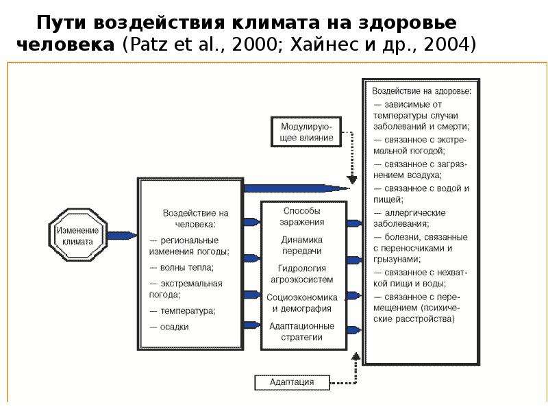 Путь влияния. Маршрут воздействия. Связь изменения климата и бедности.